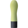 Салатовый рифленый мини-вибратор IROHA ZEN MATCHA - 12,7 см HMZ-01